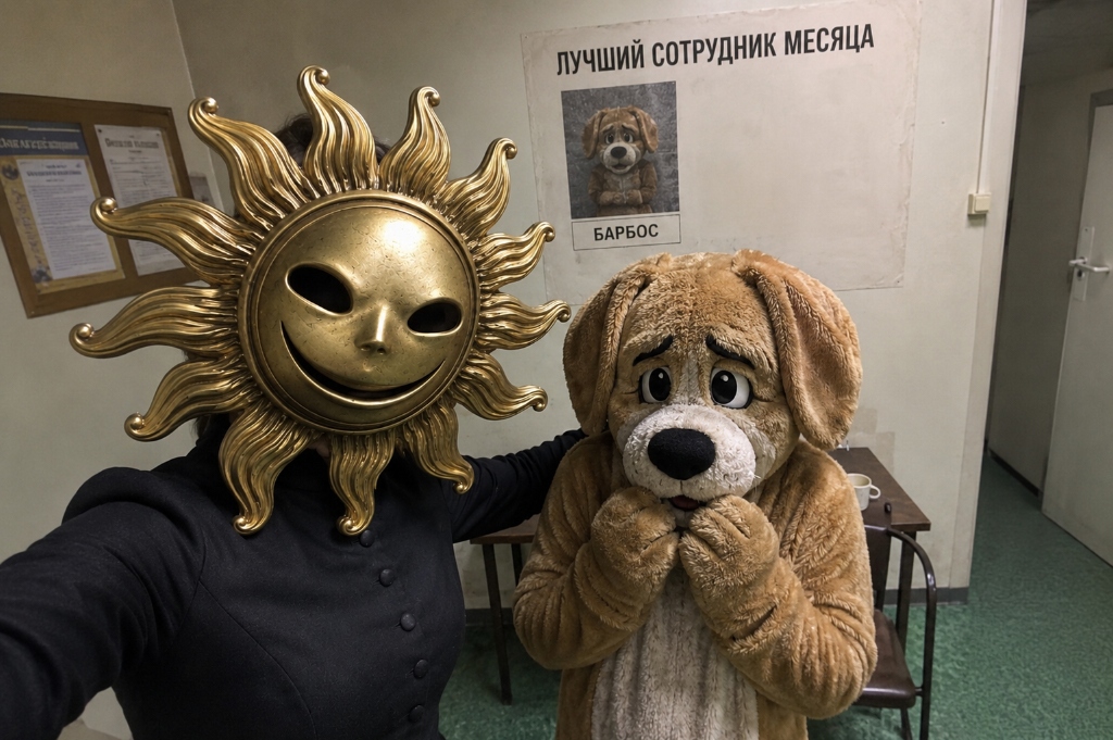 Проводница с аниматором Барбосом